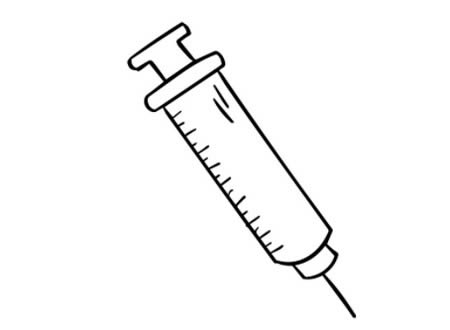 针管注射器简笔画 针管注射器简笔画