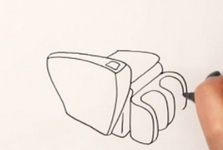 按摩椅简笔画步骤