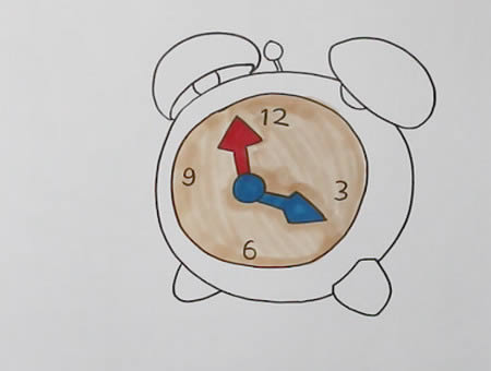 关于闹钟的简笔画 闹钟简笔画步骤