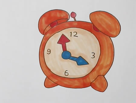 关于闹钟的简笔画 闹钟简笔画步骤