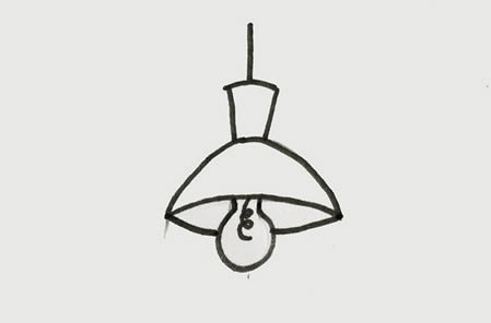 简单的吊灯简笔画教程 简单的吊灯简笔画教程