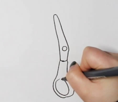 剪刀简笔画步骤 关于简单的简笔画