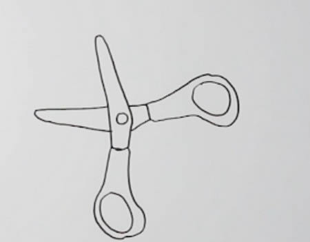 剪刀简笔画步骤 关于简单的简笔画