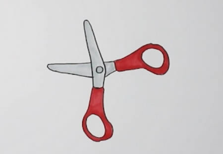 剪刀简笔画步骤 关于简单的简笔画
