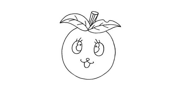 卡通的苹果简笔画