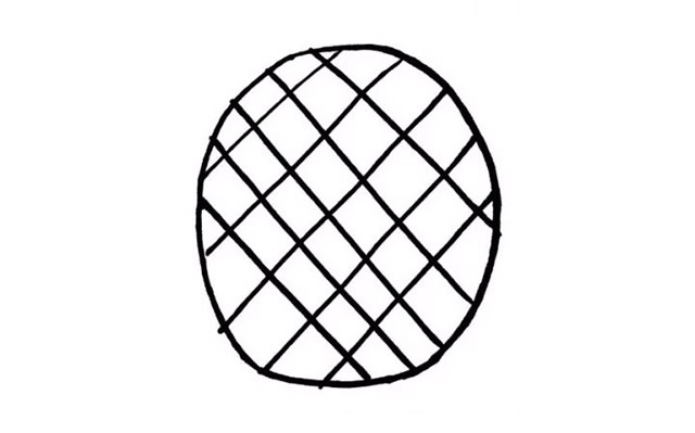 简单漂亮的菠萝简笔画