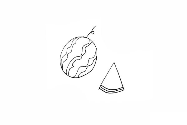 西瓜简笔画详细步骤