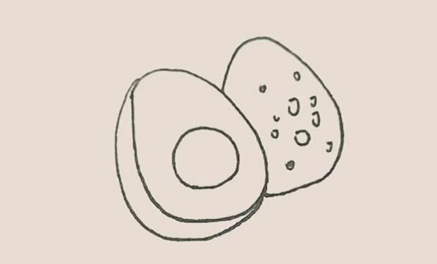牛油果简笔画步骤 牛油果简笔画步骤