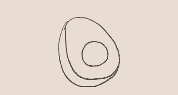 牛油果简笔画步骤 牛油果简笔画步骤
