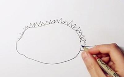 生动形象的榴莲简笔画 生动形象的榴莲简笔画