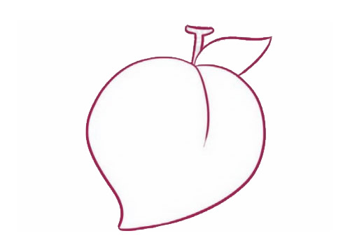 水蜜桃简笔画详细步骤 水蜜桃简笔画详细步骤