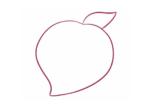 水蜜桃简笔画详细步骤 水蜜桃简笔画详细步骤