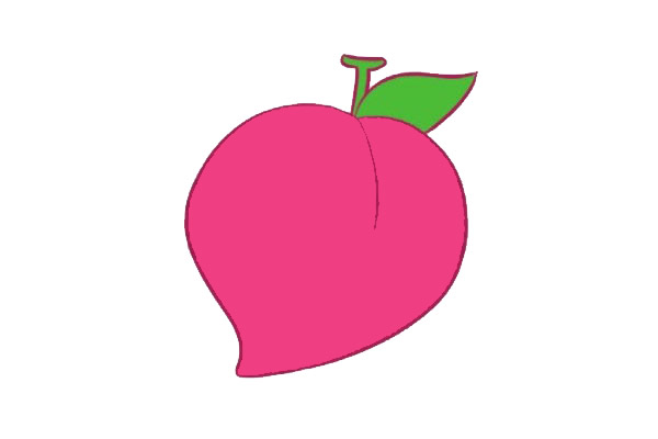 水蜜桃简笔画详细步骤 水蜜桃简笔画详细步骤