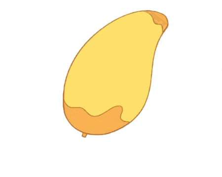 简单好画的芒果