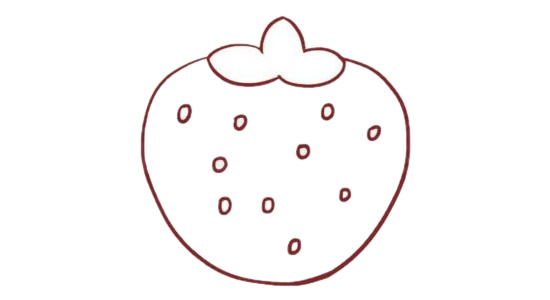 草莓怎么画简单又好看 草莓怎么画简单又好看