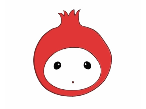 石榴简笔画图片大全
