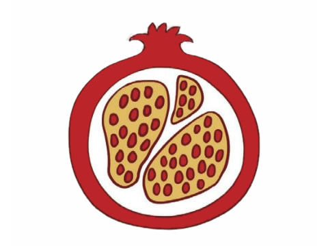 石榴简笔画图片大全