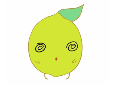 几张彩色的柠檬简笔画