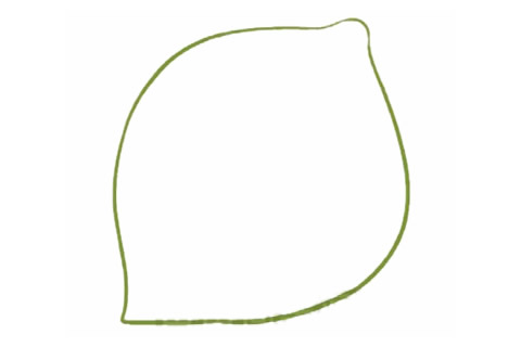 卡通的柠檬简笔画