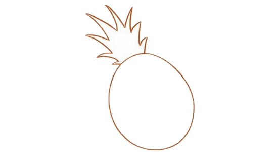 菠萝怎么画最简单 菠萝怎么画最简单