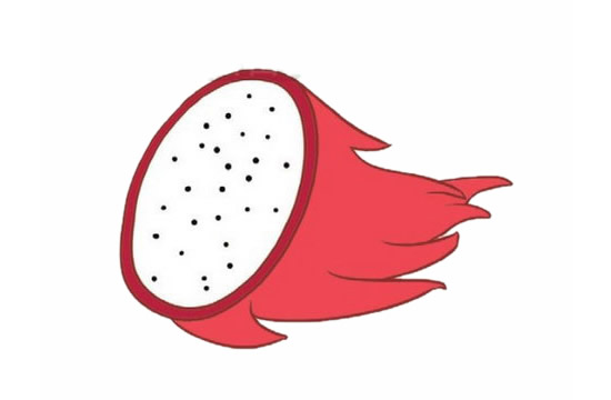 一组关于火龙果的简笔画