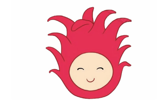 一组关于火龙果的简笔画