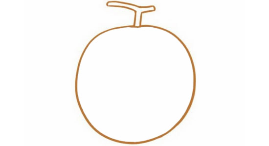 美味的哈密瓜简笔画 美味的哈密瓜简笔画