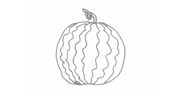 西瓜简笔画的画法 西瓜简笔画的画法