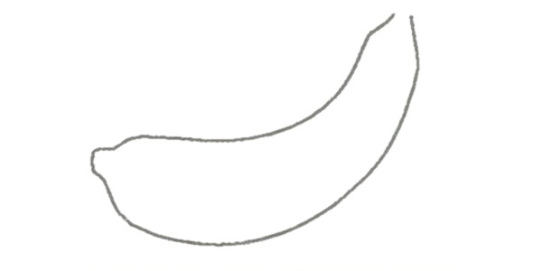 两步就会的香蕉简笔画