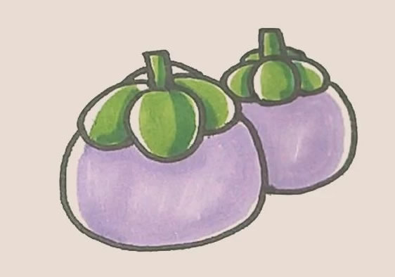 山竹简笔画的画法步骤 山竹简笔画的画法步骤