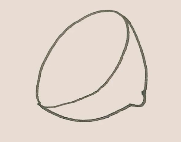 切开的柠檬简笔画