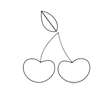 几步就会的樱桃简笔画