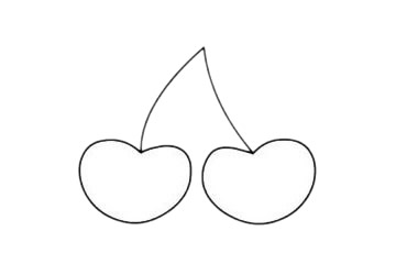 几步就会的樱桃简笔画