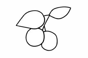 山楂简笔画的画法