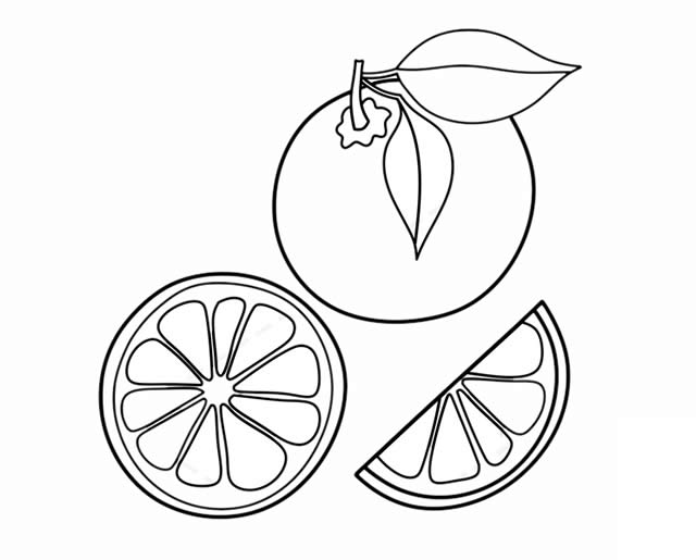 西柚简笔画步骤