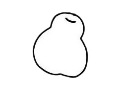 超简单雪梨简笔画