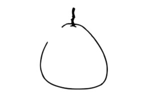 几步就会的柚子简笔画