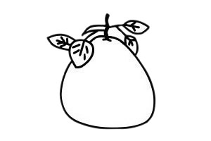 几步就会的柚子简笔画