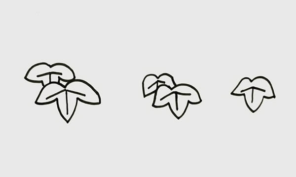 葡萄树上挂着葡萄的简笔画