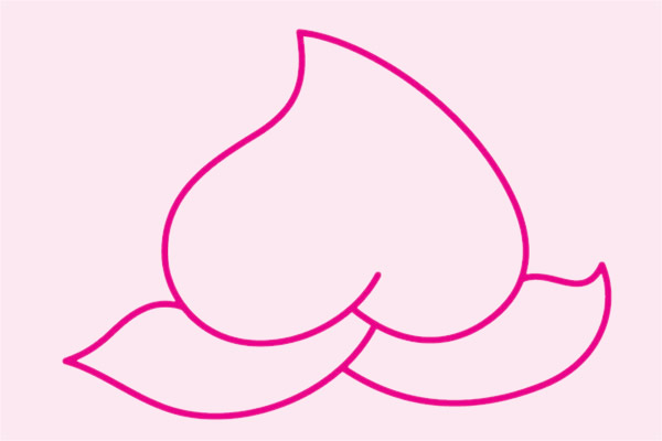 很容易画的桃子简笔画