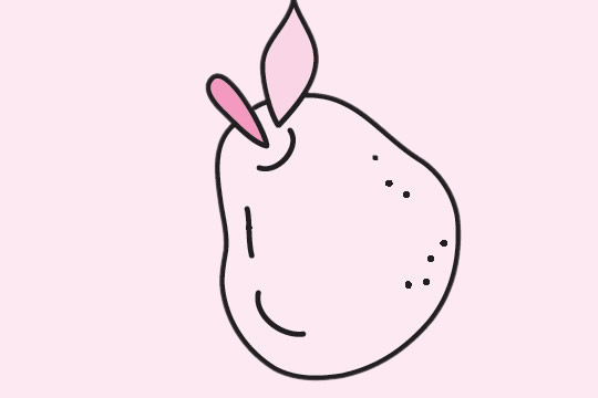 可口的香梨简笔画