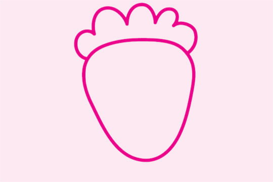 草莓儿童简笔画教程