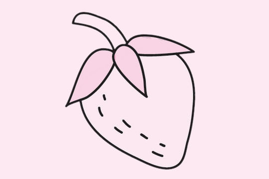 草莓儿童简笔画教程