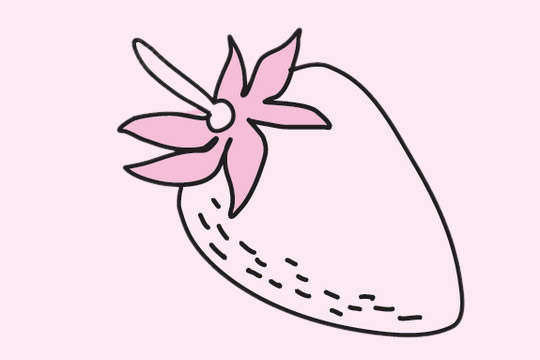 草莓儿童简笔画教程