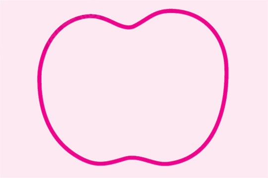 关于苹果的简笔画