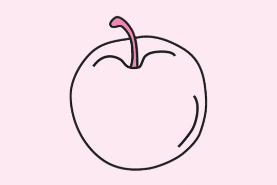 关于苹果的简笔画