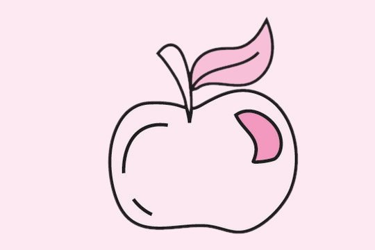 关于苹果的简笔画