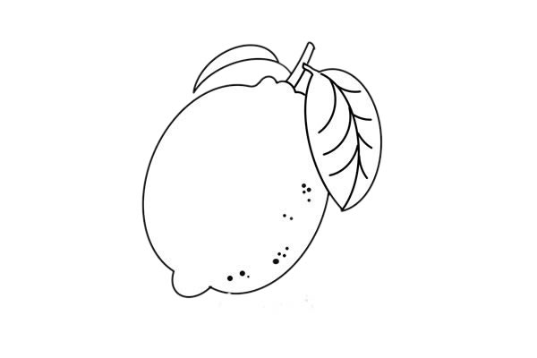 酸酸的柠檬简笔画