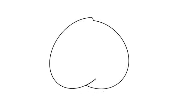 粉色的桃子简笔画