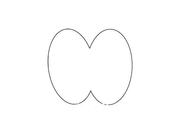 切开的苹果简笔画步骤